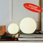 Glødende Kuglelampe – Enkel & Stemningsfuld