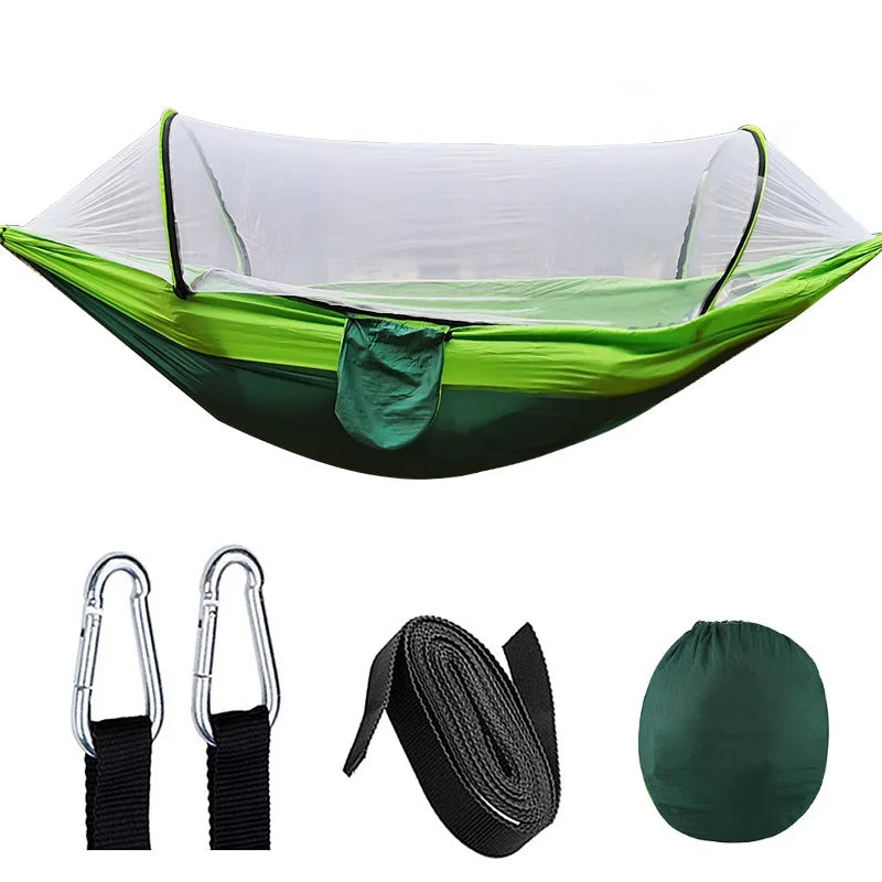 Udendørs Camping Klamboe Hængekøje Med Anti-Rul Nylon Gyngestol 260X140Cm