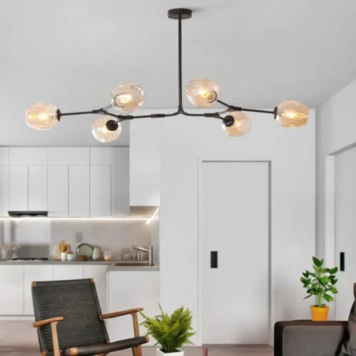 Loftlampe med Glas-Kupler – Moderne Statement