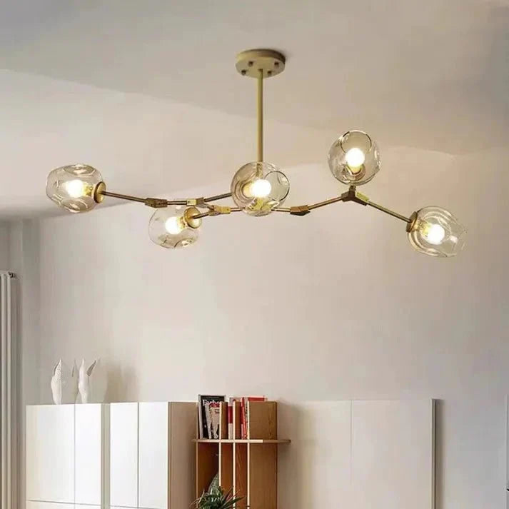 Loftlampe med Glas-Kupler – Moderne Statement