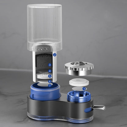 Bærbar vandhane purifier med adapterfilter