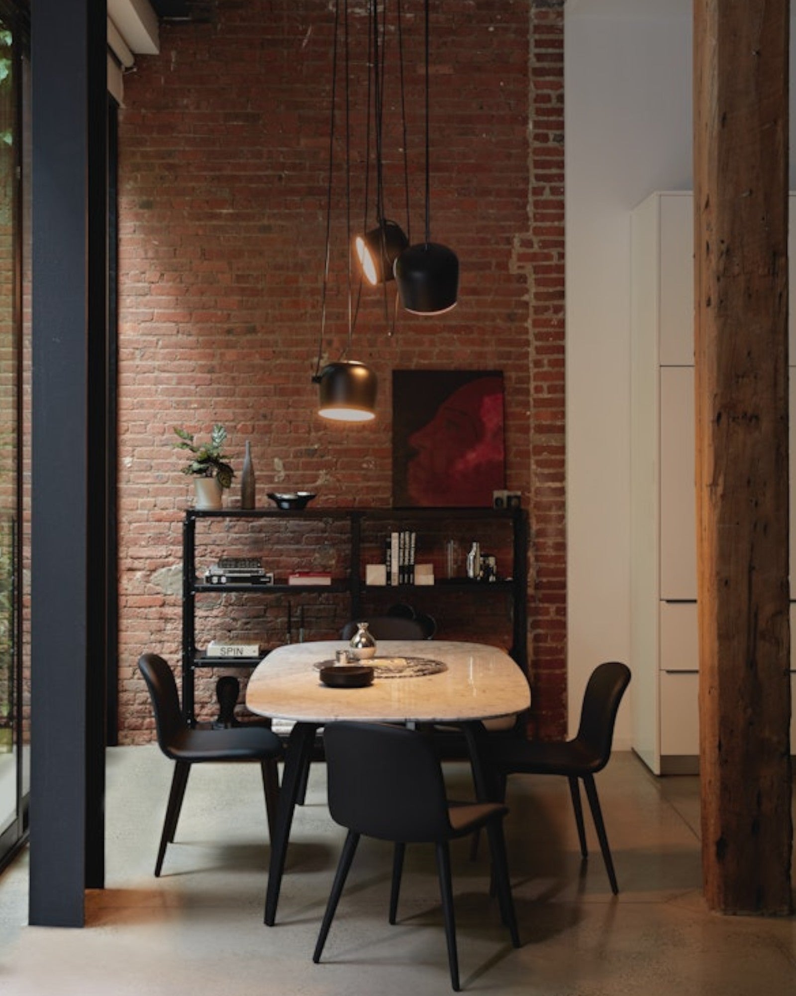 Moderne jern Aim semi-indbygningsloftslampe med E27 fatning