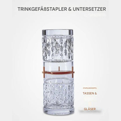 Moderne Dobbelt Opbevaringsorganisator Reol