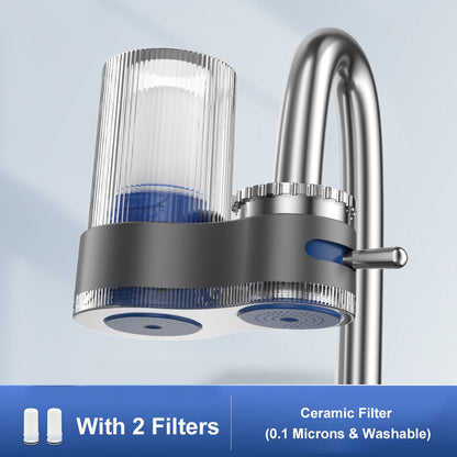 Bærbar vandhane purifier med adapterfilter