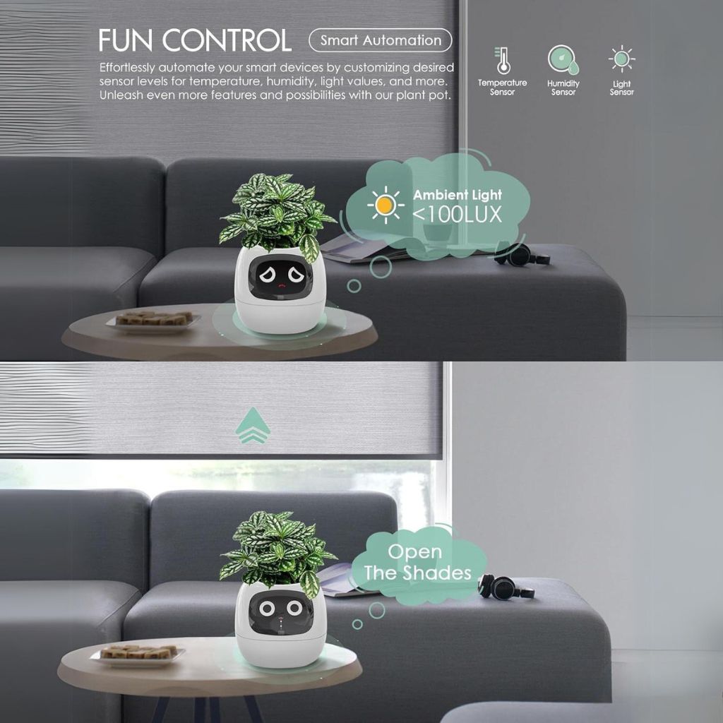 Moderne selvvandende indendørs plantepotte