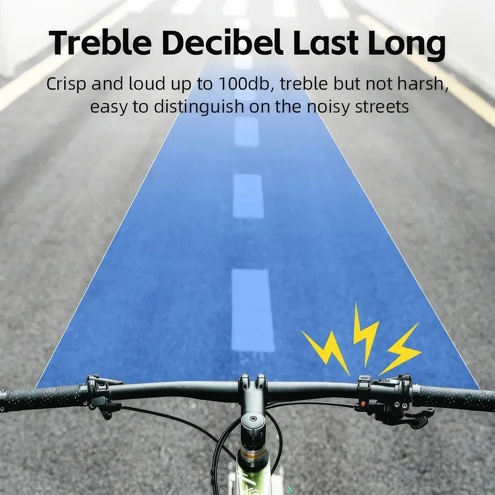 Kompakt sikkerheds cykelklokke