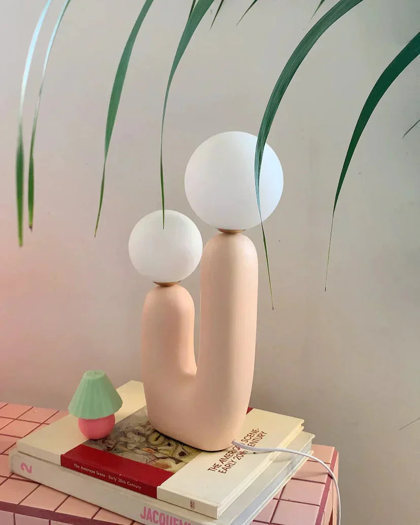 Elegant glasbordlampe til hyggelig stemningsbelysning
