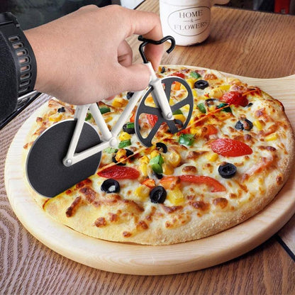 Dobbelt Hjul Pizza Cutter i Rustfrit Stål Køkkenredskab