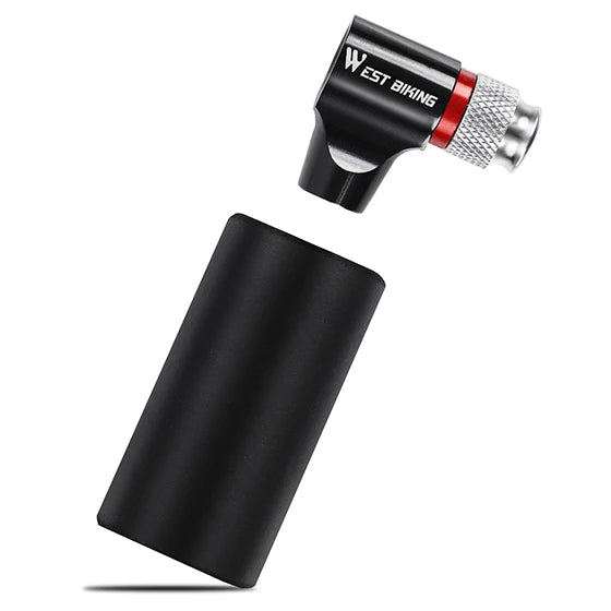 Bærbar CO2-pumpestation Mini Cykelpumpe til Presta og Schrader Ventiler