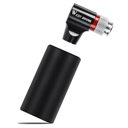 Bærbar CO2-pumpestation Mini Cykelpumpe til Presta og Schrader Ventiler