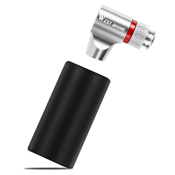 Bærbar CO2-pumpestation Mini Cykelpumpe til Presta og Schrader Ventiler