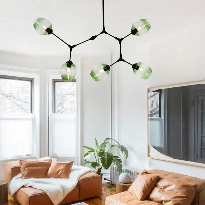 Loftlampe med Glas-Kupler – Moderne Statement