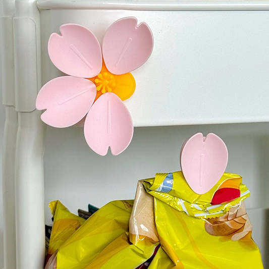 Blomsterformet magnetisk madopbevaringsklips til køleskab