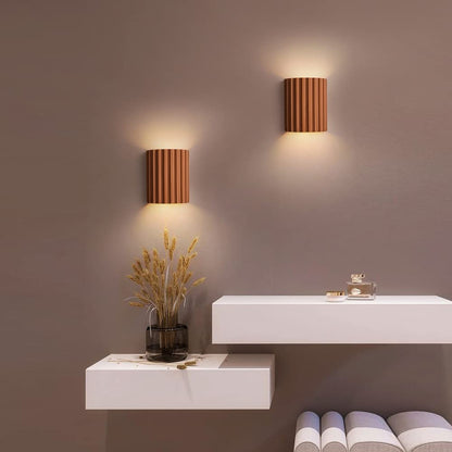 Rillet Væglampe – Moderne & Stemningsfuld