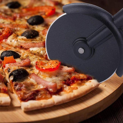 Dobbelt Hjul Pizza Cutter i Rustfrit Stål Køkkenredskab