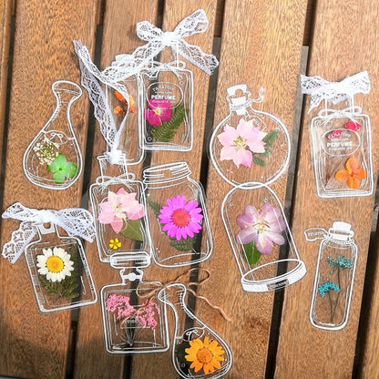 Tørrede Blomster Bogmærkesæt til Stilfulde Læsegaver