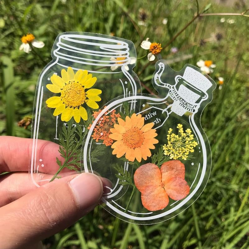 Tørrede Blomster Bogmærkesæt til Stilfulde Læsegaver