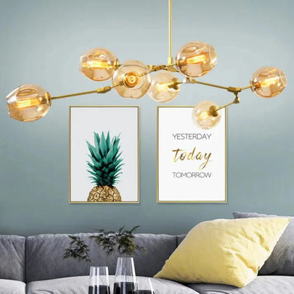 Loftlampe med Glas-Kupler – Moderne Statement