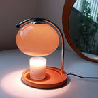 Vintage glaspedestal med elegant retrodesign