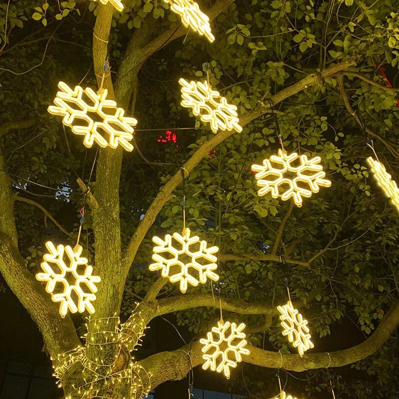 Magisk LED Snefnugsbelysning til en Fortryllende Jul!