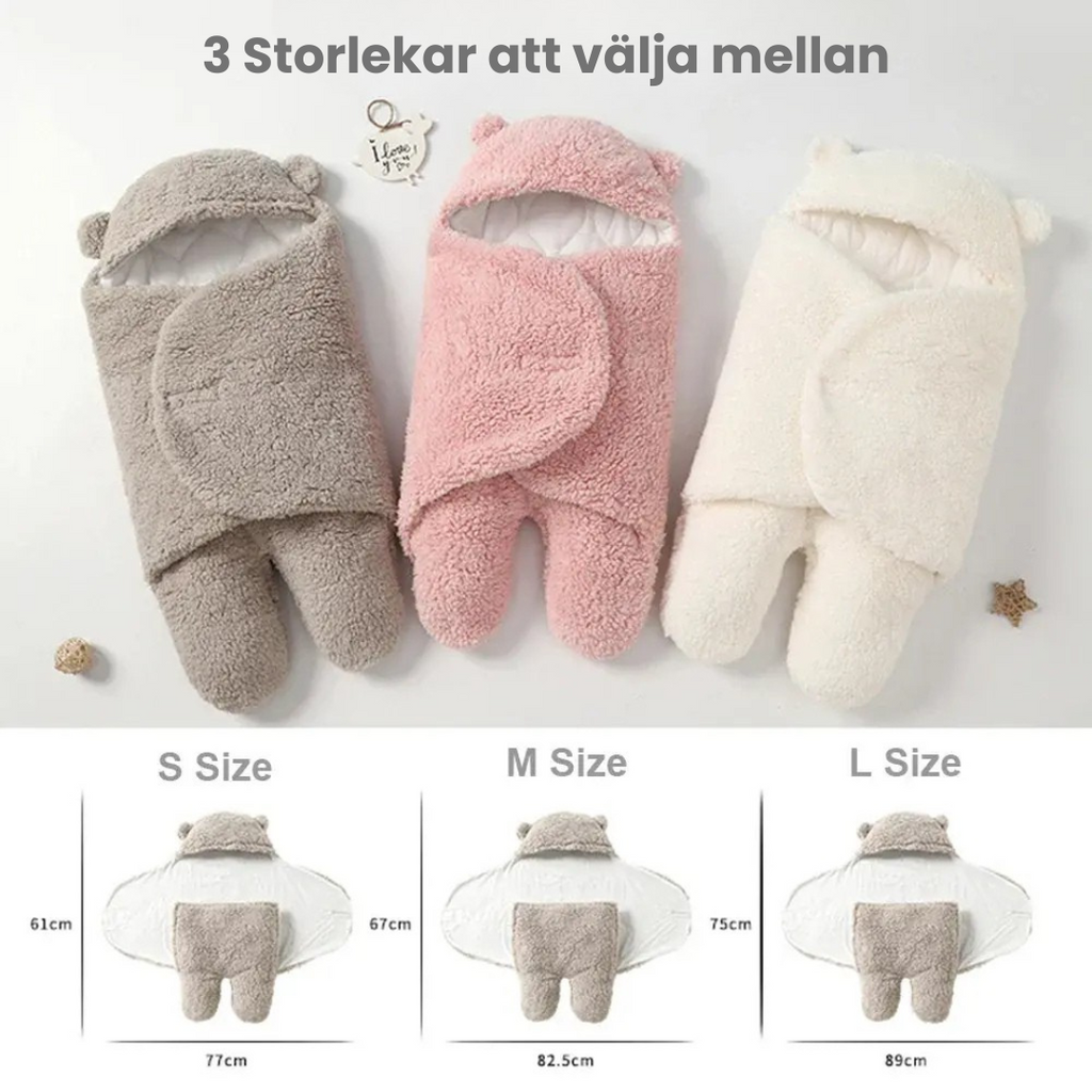 Babytæppe til indpakning, blødt og hyggeligt til nyfødte