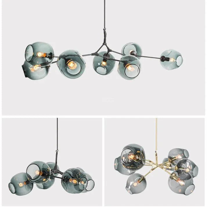 Loftlampe med Glas-Kupler – Moderne Statement