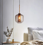 Florale | Elegant Glasloftlampe med Blomsterdesign