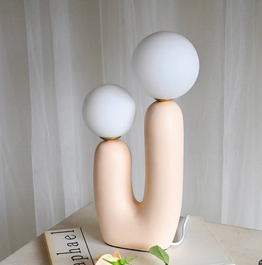 Elegant glasbordlampe til hyggelig stemningsbelysning