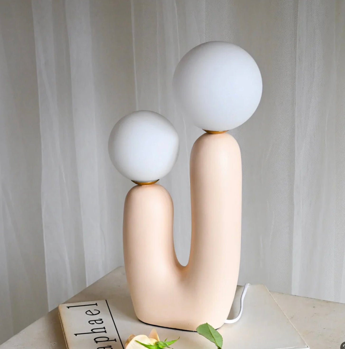 Elegant glasbordlampe til hyggelig stemningsbelysning
