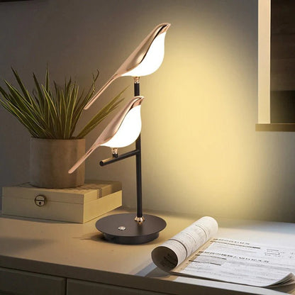 Fugle Bordlampe – Elegant Dekoration og Blødt Lys