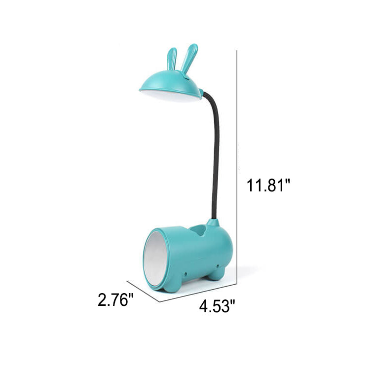 Moderne LED skrivebordslampe med penneholder og touchkontrol