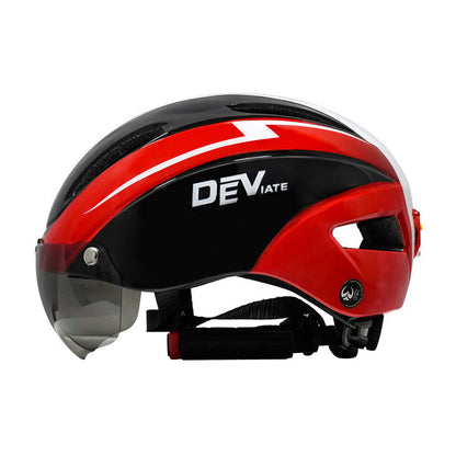 Cykelhjelm Ridesikkerhedshjelm Sports hjelm Goggles Ridesikkerhedshjelm Remlygte