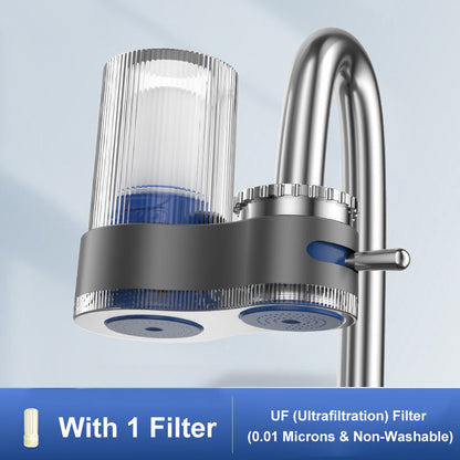 Bærbar vandhane purifier med adapterfilter