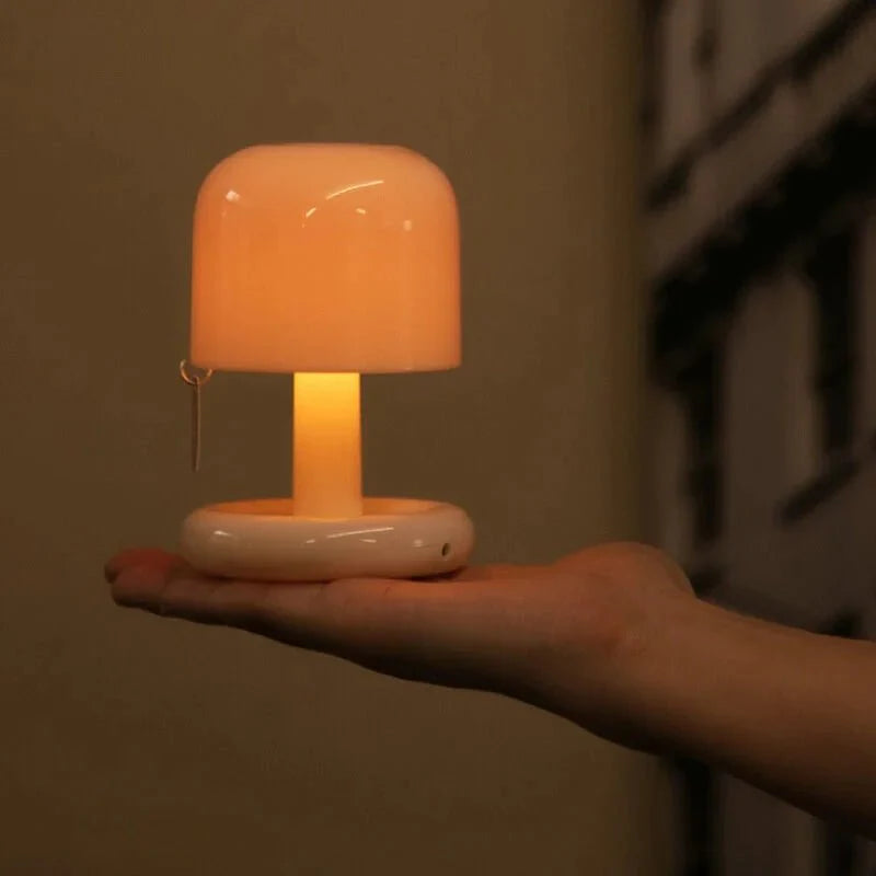 Bordlampe i Svampedesign – Blød & Hyggelig
