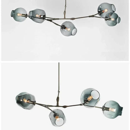 Loftlampe med Glas-Kupler – Moderne Statement