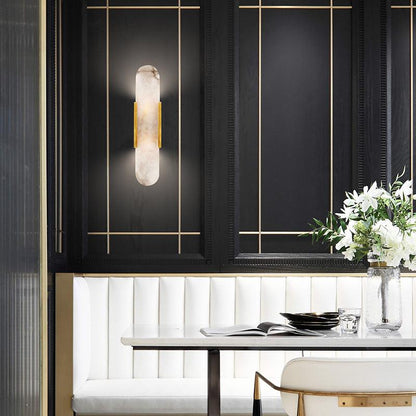 Væglampe i Marmorlook – Elegant Stemningslys