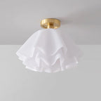 Loftlampe med Blødt Bølgedesign – Elegant & Lys