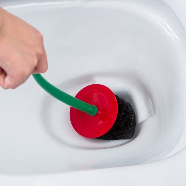 Elegant keramisk toiletbørstesæt med holder