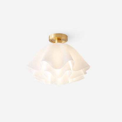Loftlampe med Blødt Bølgedesign – Elegant & Lys