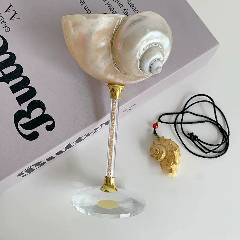 Hav-inspireret elegant blå cocktailglas