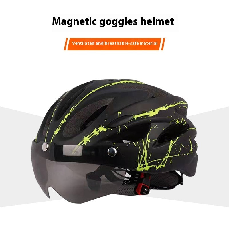 Bjerghøjder Transportmiddel Magnetisk Suge Goggles Cykelhjelm Åndbar Og Vindafvisende