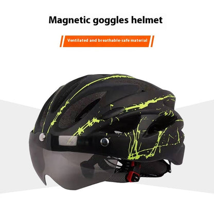 Bjerghøjder Transportmiddel Magnetisk Suge Goggles Cykelhjelm Åndbar Og Vindafvisende