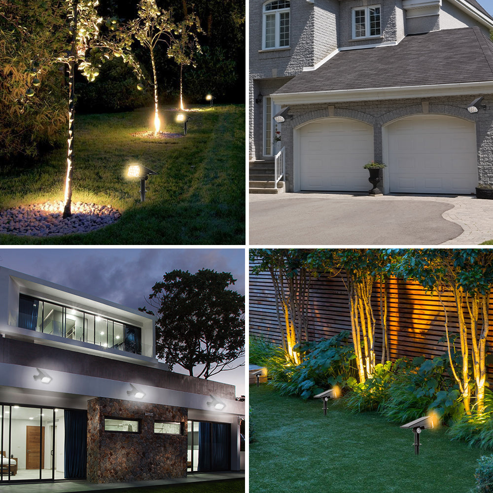 Trådløs LED-solcellelampe til haven Deluxe