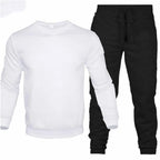 Herre 2-delt Tracksuit Sæt med O-hals