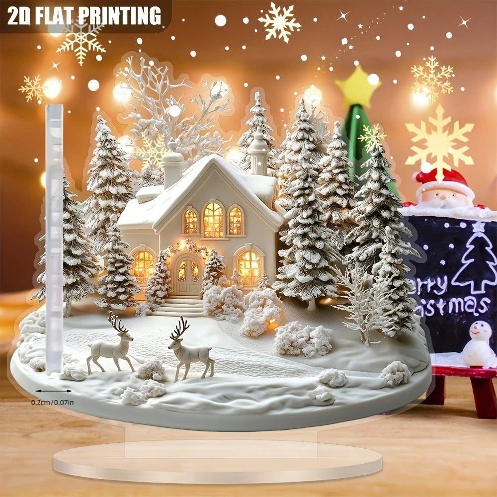 Julekrybbe Dekoration - Akryl Julepynt