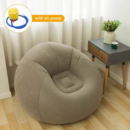 Oppustelig loungestol – stor lazy sofa til inde & ude
