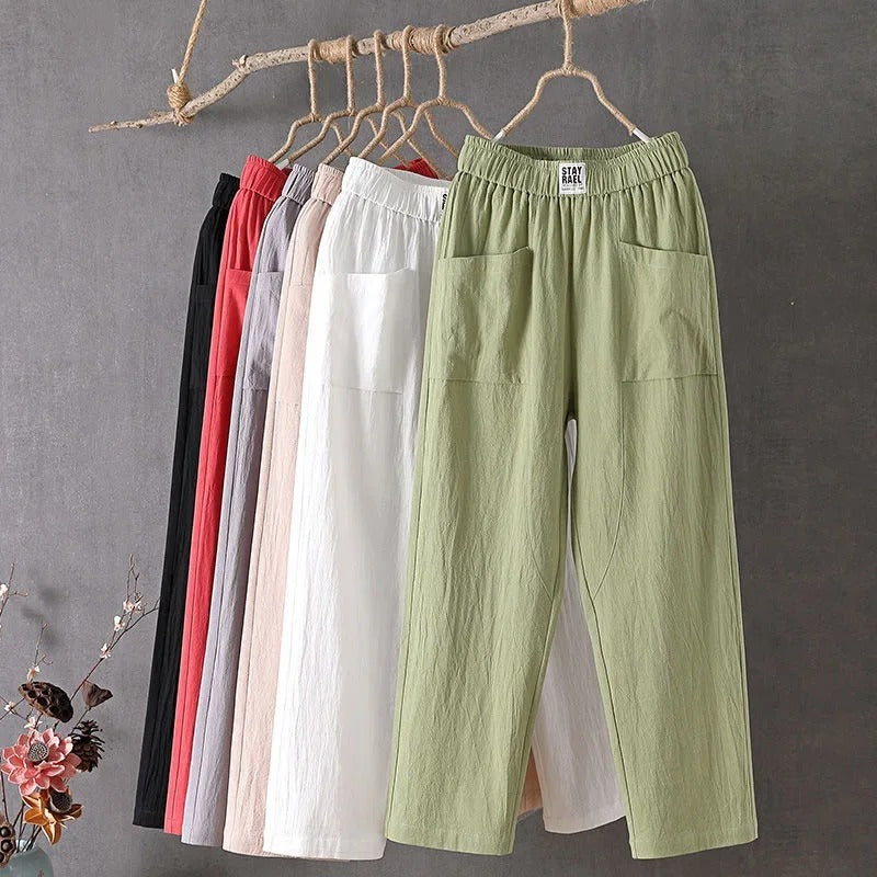 EcoEase™ - Casual Pants af bomuld og hør