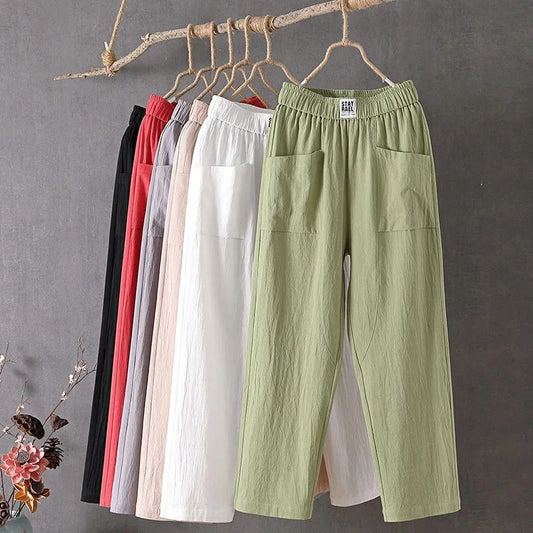 EcoEase™ - Casual Pants af bomuld og hør