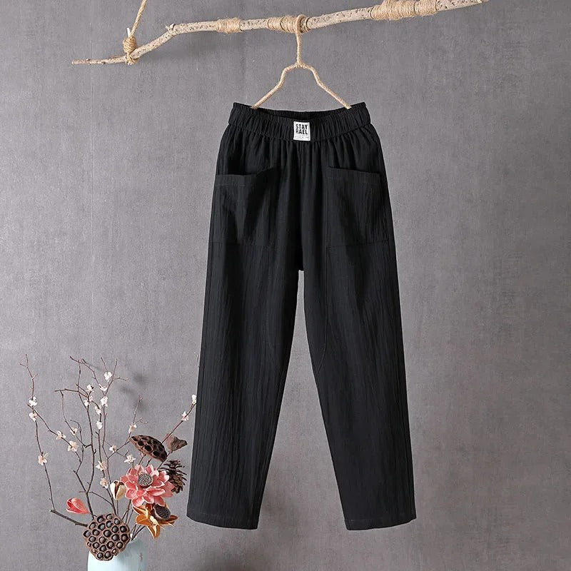 EcoEase™ - Casual Pants af bomuld og hør
