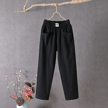 EcoEase™ - Casual Pants af bomuld og hør